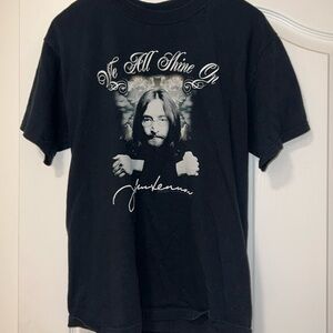 Vintage John Lennon "We All Shine On" T-shirt Unisex Sz S.